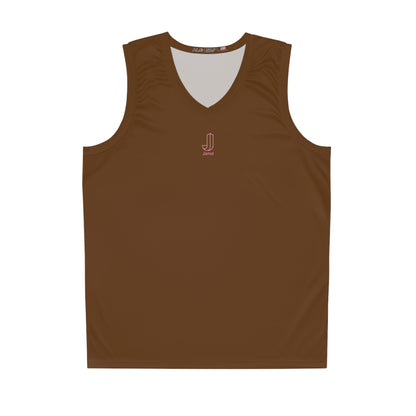 Jamol Basketball Jersey Brown with Pink  Logo