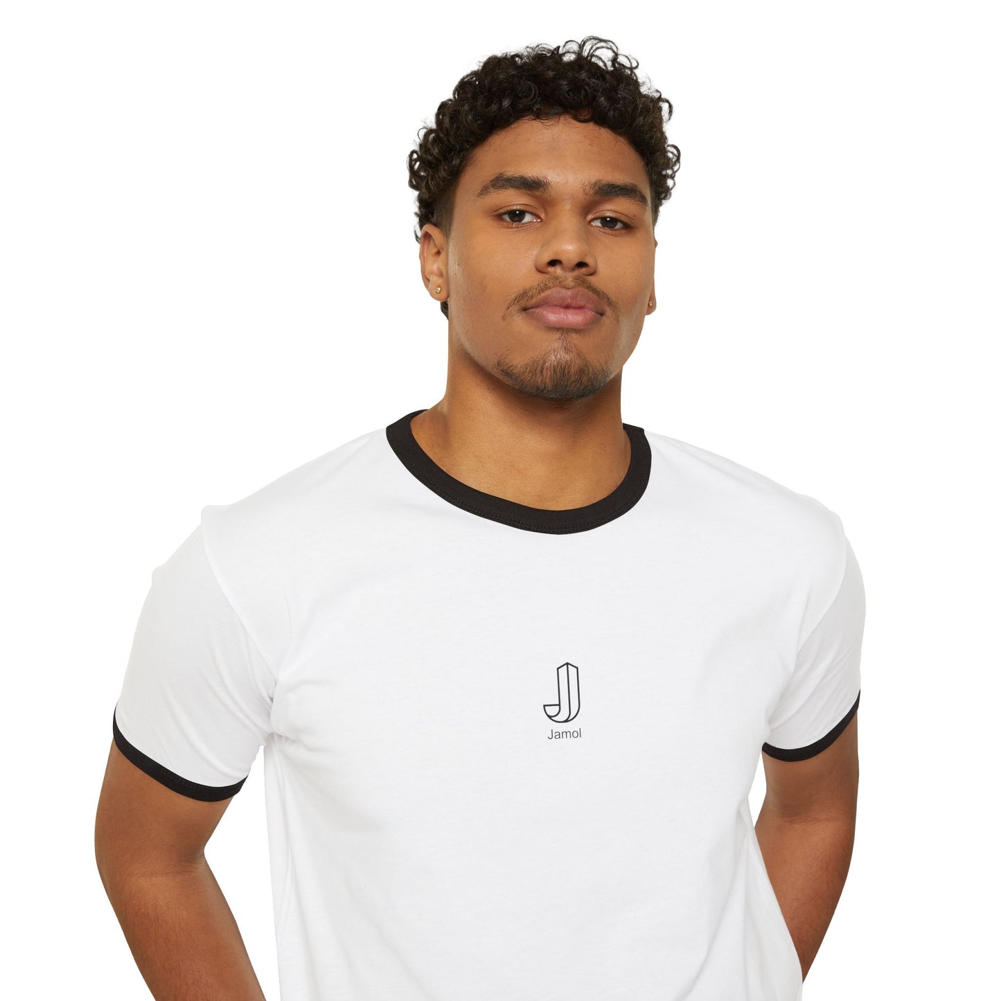 Minimalist Unisex Cotton Ringer T-Shirt for Casual Style