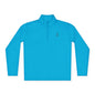 Blue Zip Quarter-Zip Pullover with Small Logo