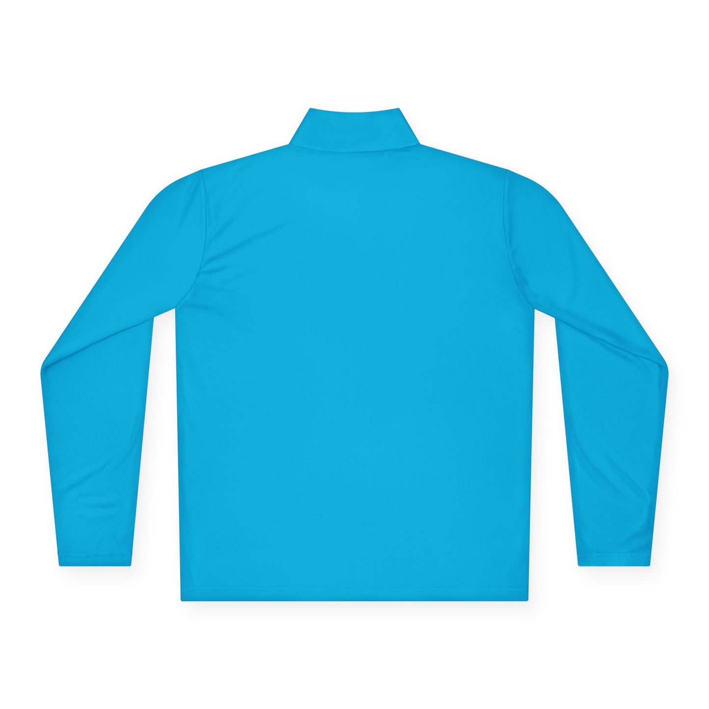 Blue Zip Quarter-Zip Pullover with Small Logo