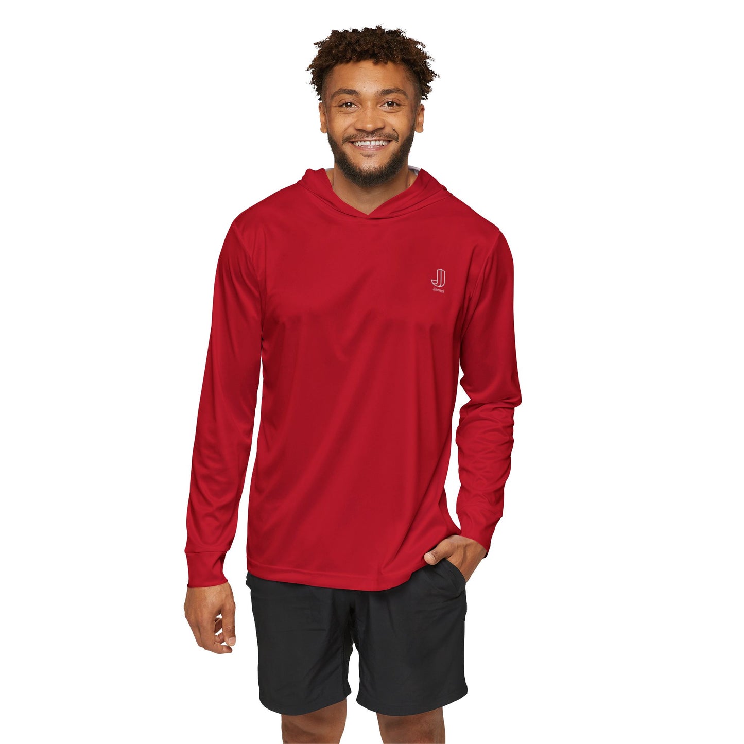 Men's Sports Hoodie - Red Warmup Jamol Brand